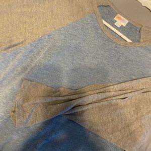 Blue and gray LuLaRoe 3/4 sleeve